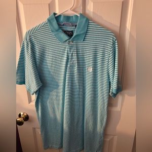 Men’s Chaps striped short sleeve polo. Size: L